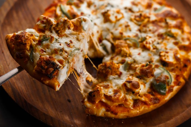 Four Cheese pizza with blend of premium cheeses